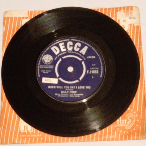 Billy fury when will - when, say