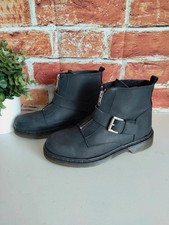 Women's Topshop black leather
