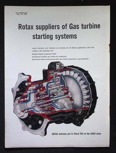 Original 1958 advert rotax gas - original,