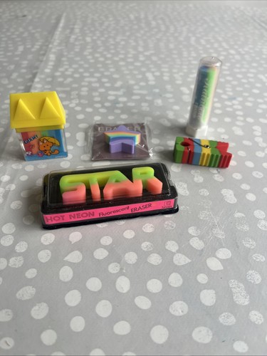 Vintage rubbers erasers - vintage,