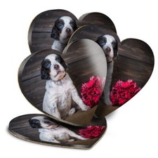Heart mdf coaster english - heart,