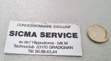 Exclusive SICMA SERVICE