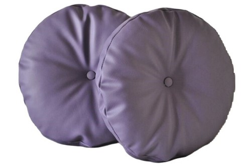 Purple faux leather round - purple,