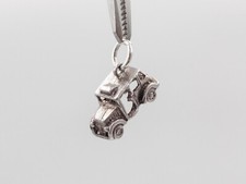 Vintage 925 Sterling Silver Taxi Cab Hackney Carriage Car Charm Pendant Bracelet