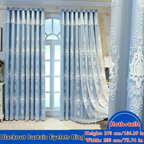 Embroidered curtain eyelets - embroidered,
