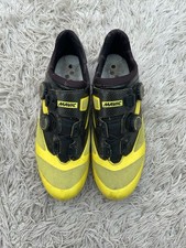 Mavic cosmic ultimate Carbon Sole Road Cycling Shoes Yellow Uk8.5