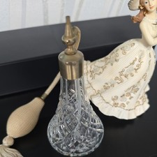 Vintage From 1970s Stuart Crystal,Cut Glass Atomiser For Perfume