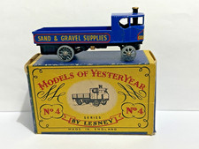 MATCHBOX  M.O.Y  Y-4  SENTINEL SAND & GRAVEL STEAM  WAGON  MINT & BOXED