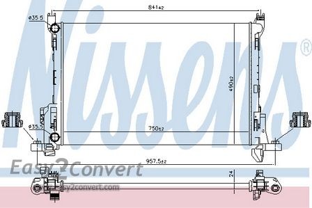 Nissens radiator for - nissens,
