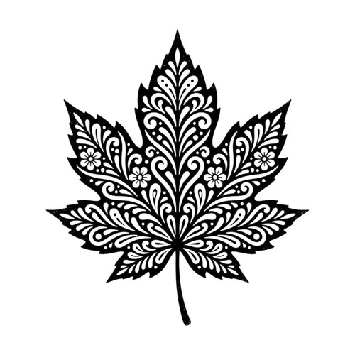 Maple leaf sticker - maple, flower