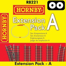 Hornby Track EXTENSION PACK A 1:76 scale OO Gauge layout Nickel Silver R8221