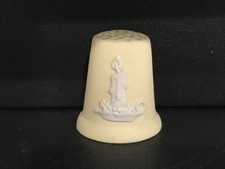 Wedgwood Yellow jasperware 1983 thimble in excellent condition.