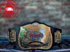 New World Tag Team Wrestling Championship Title Belt Replica Brass Adult Size