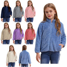 Kids Girls Fleece Jacket Long