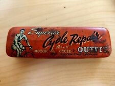 Vintage Superior Cycle Repair Outfit For Motor & Cycles Tin with Contents