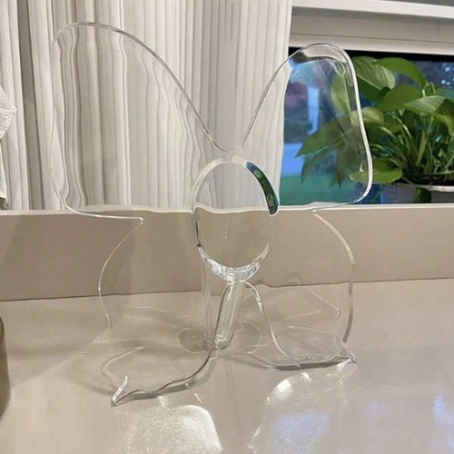Clear acrylic frame flower - acrylic,
