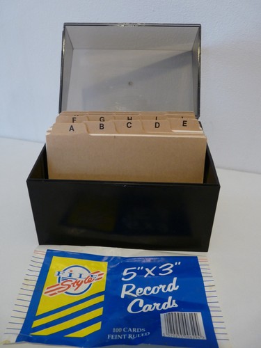 Vintage file style - style, card