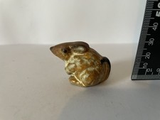 Rare Vintage Tremar UK Studio Pottery Clay Handmade Animal Figurine Mouse