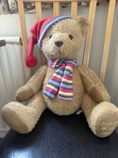 House of Fraser Fraser Bear 2005 Soft Toy with Plush Hat and Scarf