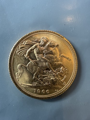 1966 full sovereign coin - sovereign,