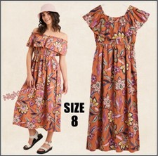 TU Size 8 Floral Linen Rich