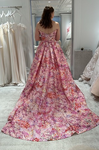 Monique lhuillier pink silk - monique,