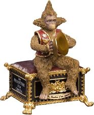 Phantom Of The Opera Monkey Cymbal Figurine Gold Music Box Masquerade Tune