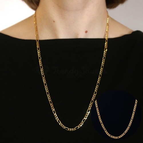Solid figaro link chain - chain, 4mm