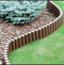 Garden Fence Lawn Edging Boarder Edge Palisade Patio brown terracotta grey 