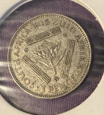 1926 South Africa 3 Pence Coin