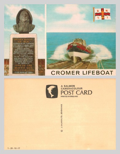 Vintage postcard henry blogg - vintage,