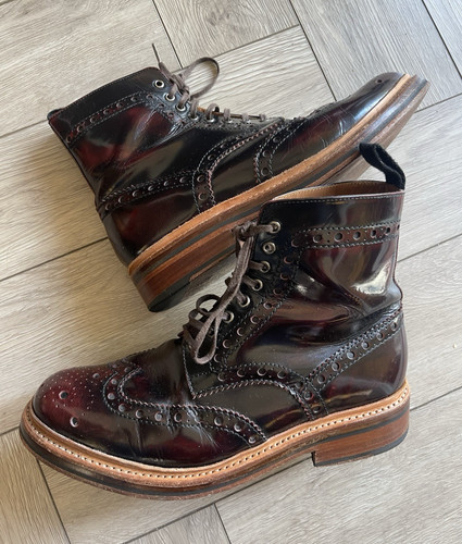 Men grenson burgundy - men's,
