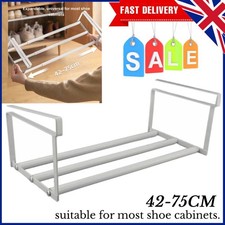 Hanging Under Shelf Storage Basket Expandable Under Cabinet Storage Rack 42-75cm