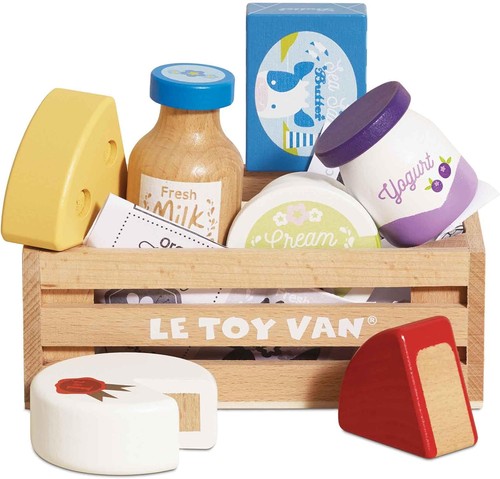 Toy van wooden eggs - van,