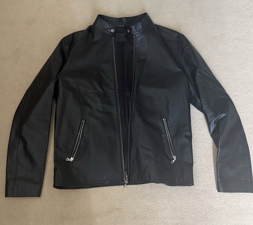 Roots black leather bomber - roots,