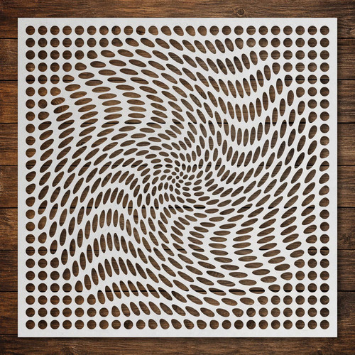 Geometric grid stipple art - geometric, #7