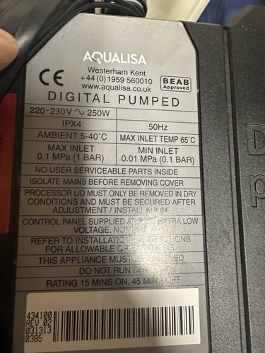 Aqualisa digital pumped - aqualisa,