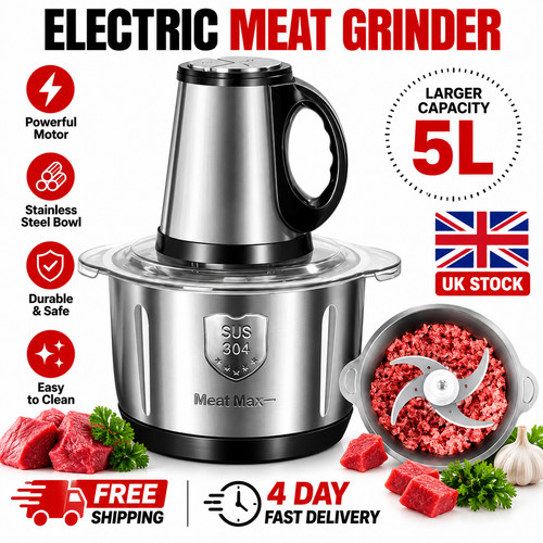 Electric meat grinder 500w - 5l,