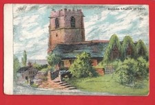 WIRRAL.  BIDSTON CHURCH IN 1800.   Nr BIRKENHEAD