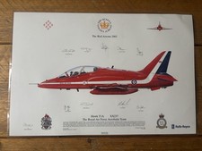 **Signed Red Arrows Squadron Print Golden Jubilee 2002**