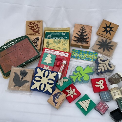 Crafting rubber stamps job lot - crafting,