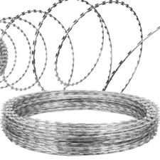 Galvanised Razor Barbed Wire