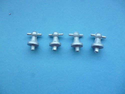 Model boat white metal ball - metal,