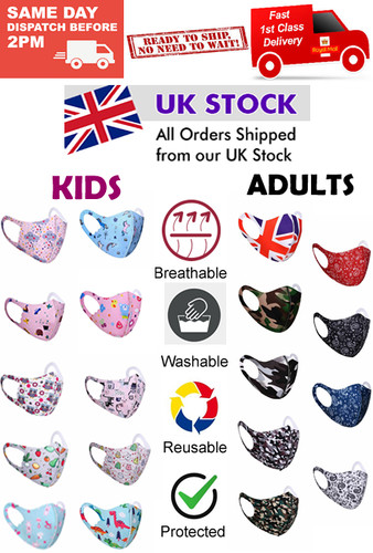 Kid adults face mask print - kid's,