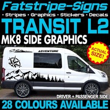 to fit FORD TRANSIT MK8 L2 MWB GRAPHICS STICKERS STRIPES CAMPER VAN MOTORHOME ST