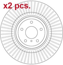X2 PCS FRONT BRAKE DISC ROTOS