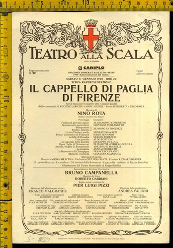 Teatro alla scala poster - scala, 17x24
