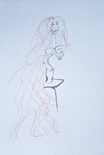 Nude woman figure study - nude,