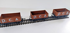 Hornby DCA open plank wagons x 3 for OO gauge