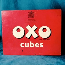 Vintage metal OXO cube tin